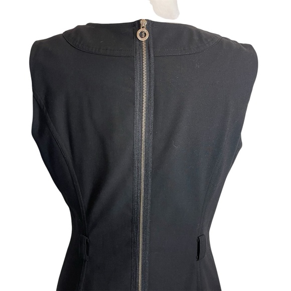 Calvin Klein Black Sleeveless Dress with Gold Chain Accent - Picture 6 of 11